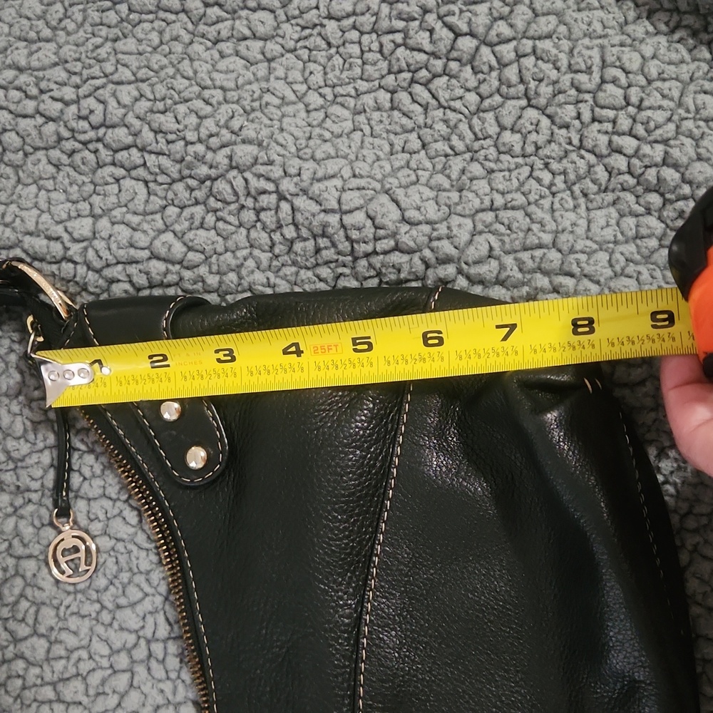 Etienne Aigner black leather shoulder bag - Picture 12 of 15
